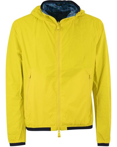 Vilebrequin Reversible Windbreaker Jacket With Turtle Pattern - Yellow
