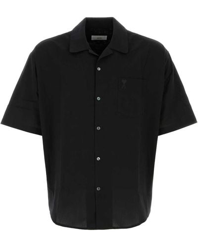 Ami Paris Cotton Shirt - Black