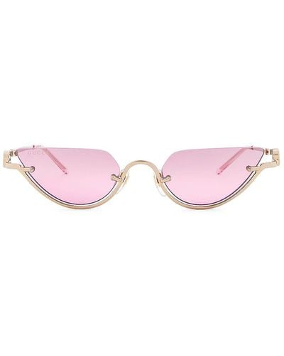 Gucci Gg1603S Linea Gg Logo 003 Sunglasses - Pink