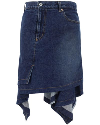 Sacai Skirts - Blue