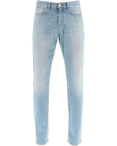 Versace La Medusa Straight Jeans - Blue