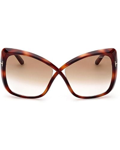 Tom Ford Cat-Eye Frame Sunglasses - Brown