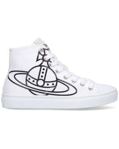 Vivienne Westwood 'orb' High-top Sneakers - White