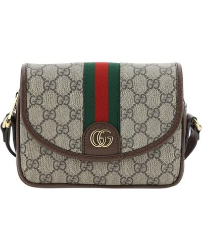 Gucci Ophidia Mini Shoulder Bag - Grey