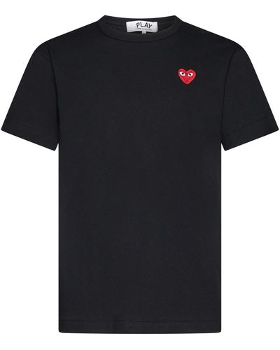 COMME DES GARÇONS PLAY Logo Patch T-shirt - Black