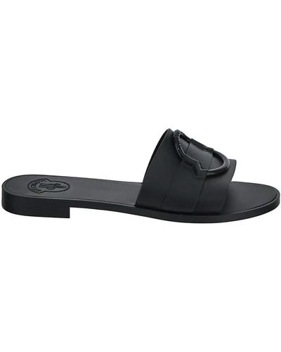 Moncler Mon Slide Sandal - Black