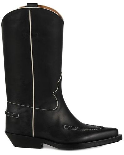 Chloé Nellie Texan Boots - Black