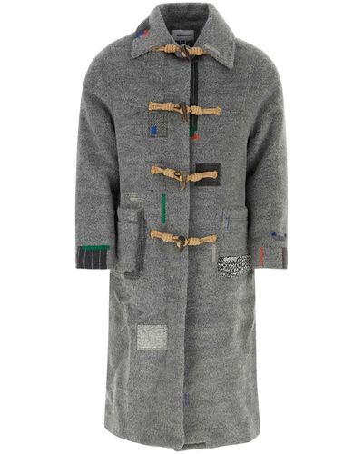 Adererror Wool Blend Coat - Gray