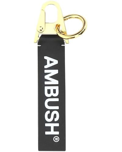 Ambush Leather Key Ring - Black