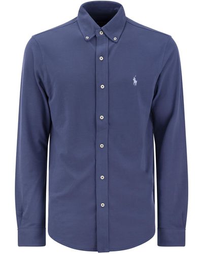 Polo Ralph Lauren Ultralight Pique Shirt - Blue