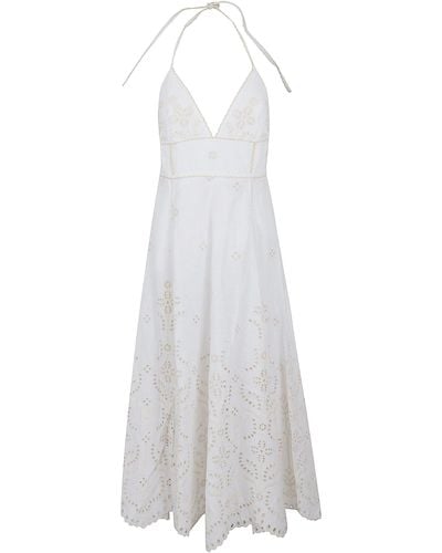 Charo Ruiz Long Dress Jodie - White