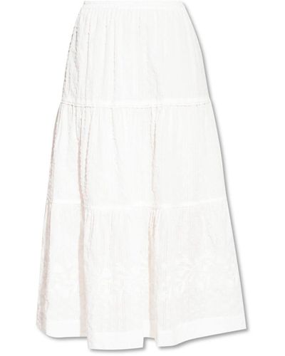 See By Chloé Cotton Midi Skirt - White
