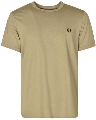 Fred Perry Ringer T-Shirt - Green