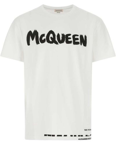 Alexander McQueen Cotton Oversize T-Shirt - Grey