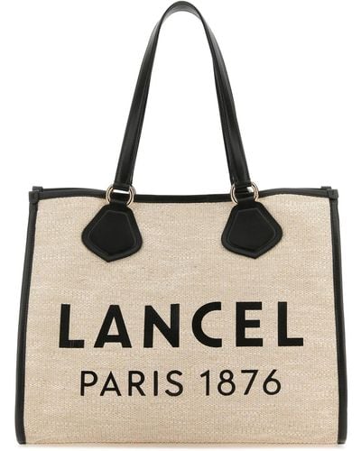 Lancel Canvas Summer Shopping Bag - Natural