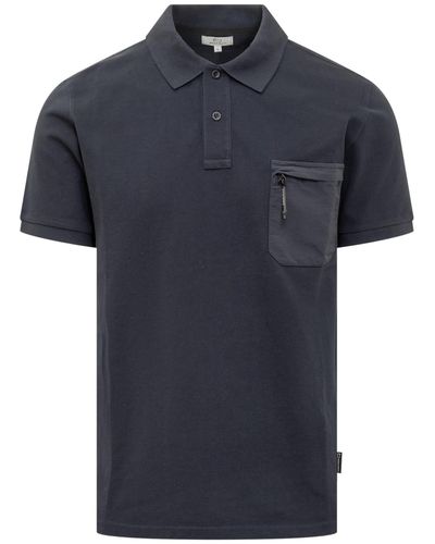 Woolrich Short Sleeve Polo - Blue