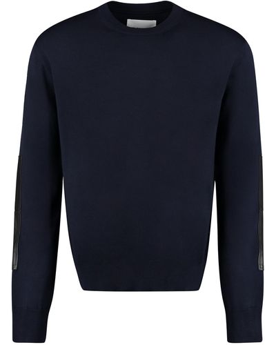 Jil Sander Crew-Neck Wool Sweater - Blue