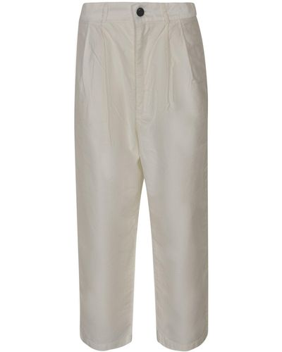 MYTHINKS Straight Buttoned Trousers - Grey