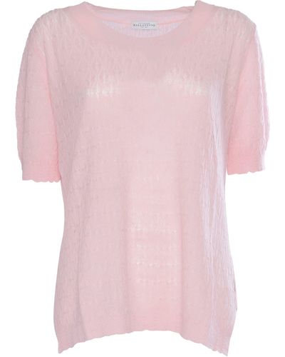 Ballantyne Linen Jumper - Pink