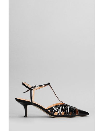 Lella Baldi Court Shoes In Black Patent Leather