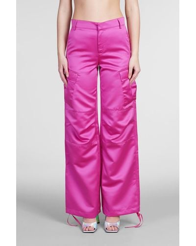 ANDAMANE Lizzo Pants In Viola Polyester - Pink