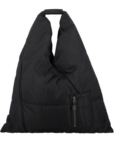 MM6 by Maison Martin Margiela Padded Bomber Style Japanese Handbag - Black