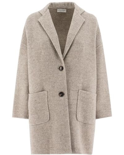 Le Tricot Perugia Coat - Grey