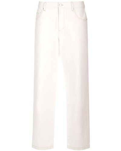 Isabel Marant Logo-Patch Jeans - White