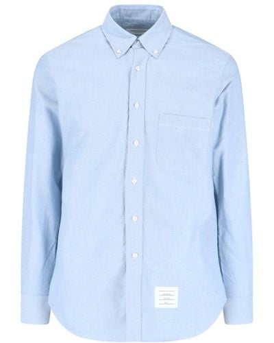 Thom Browne Botton Down Shirt - Blue