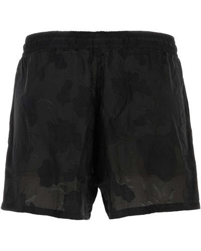 Etro Viscose Blend Swimming Shorts - Black