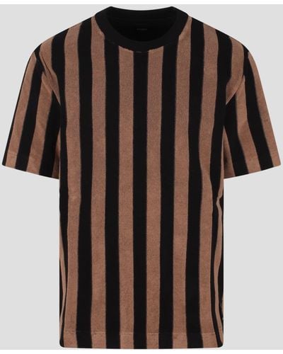 Fendi Pequin Terry T-Shirt - Black