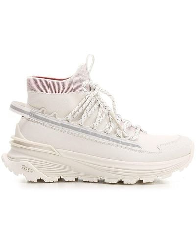 Moncler Monte Runner Knit High-top Sneakers - White