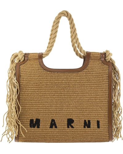 Marni Marcel Summer Bag With Rope Handles - Metallic