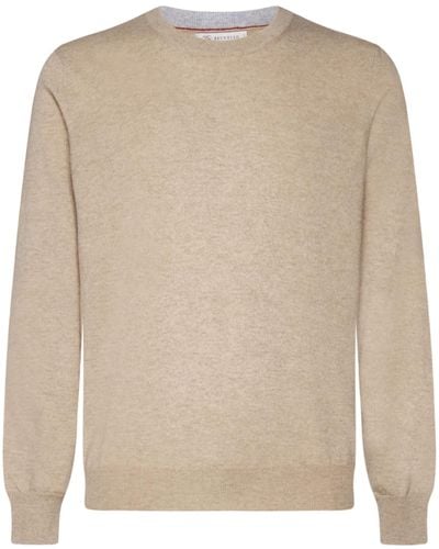 Brunello Cucinelli Sweaters - Natural