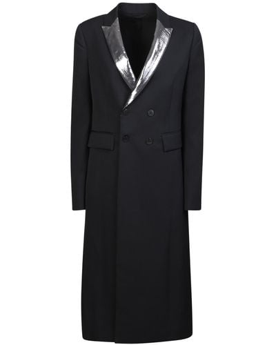 SAPIO Lurex Tuxedo Coat - Black