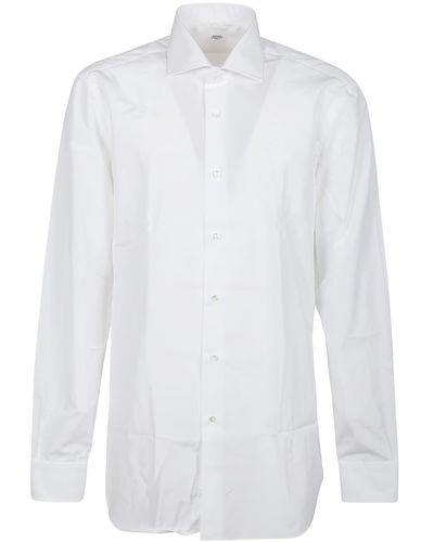 Barba Napoli Neck Shirt - White