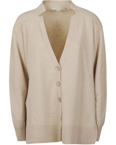 Stella McCartney Relaxed Cashmere Cardigan - Natural