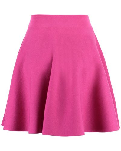 Nina Ricci Knitted Mini Skirt - Pink