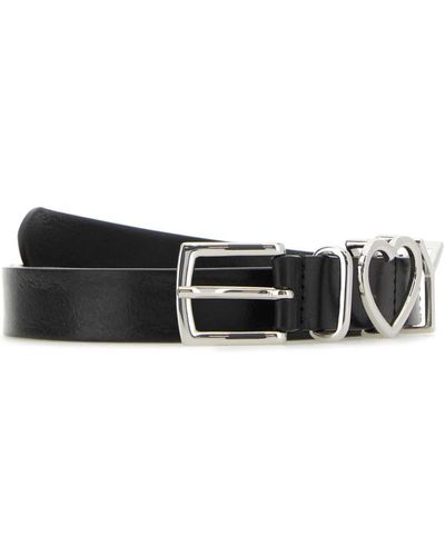 Y. Project Leather Belt - Black