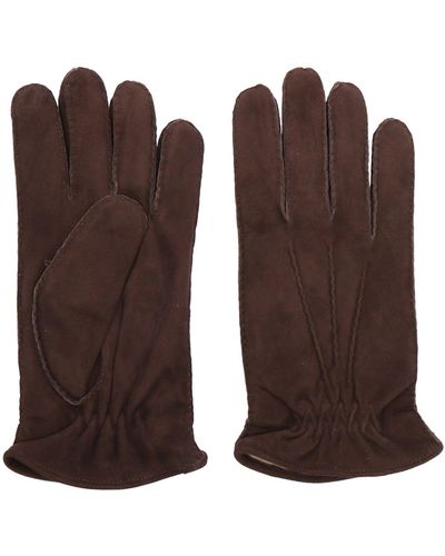 Orciani Suede Gloves - Brown