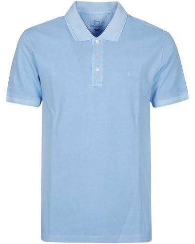 Woolrich Short Sleeve Mackinack Polo Shirt - Blue