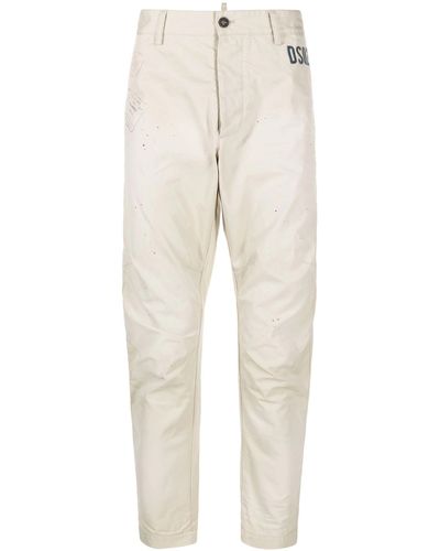 DSquared² Sexy Cotton Chino Pants - Natural
