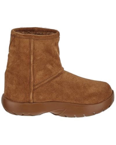 Bottega Veneta Snap Ankle Boots - Brown