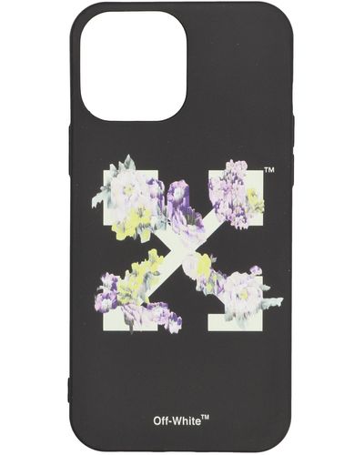 Off-White c/o Virgil Abloh Flowers Arrow Iphone 13 Pro Max Cover - Black