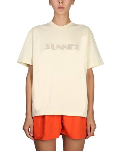 Sunnei Crewneck T-Shirt - White