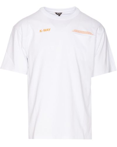 K-Way Fantomene Lettering Logo T-Shirt - White