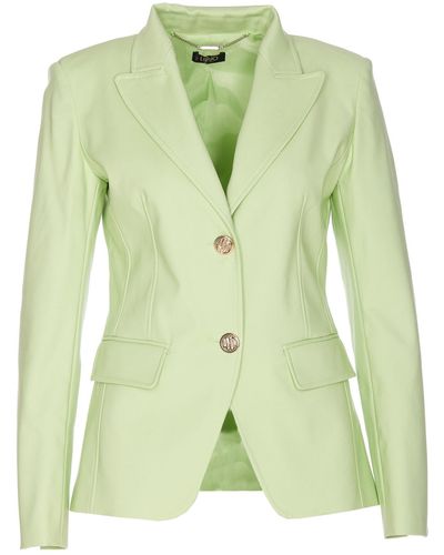 Liu Jo Single Breasted Button Jacket - Green