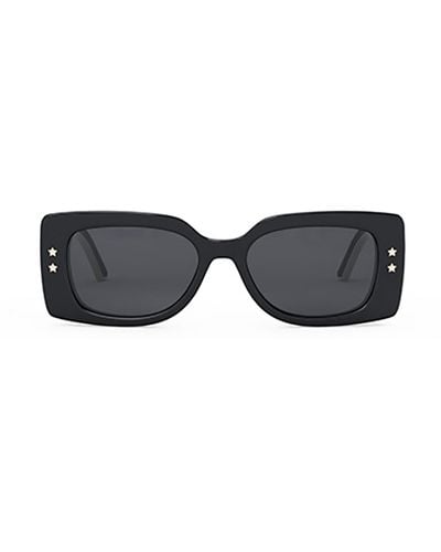 Dior Rectangle Frame Sunglasses - Black