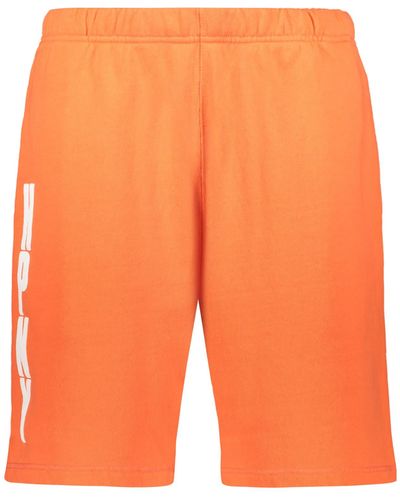 Heron Preston Cotton Bermuda Shorts - Orange