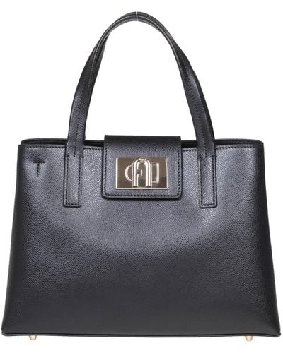Furla Leather Bag To Be Carried - Black